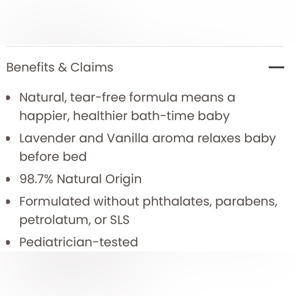 Burt’s Bees Baby Shampoo & Wash Calming 8oz - Picture 9 of 9